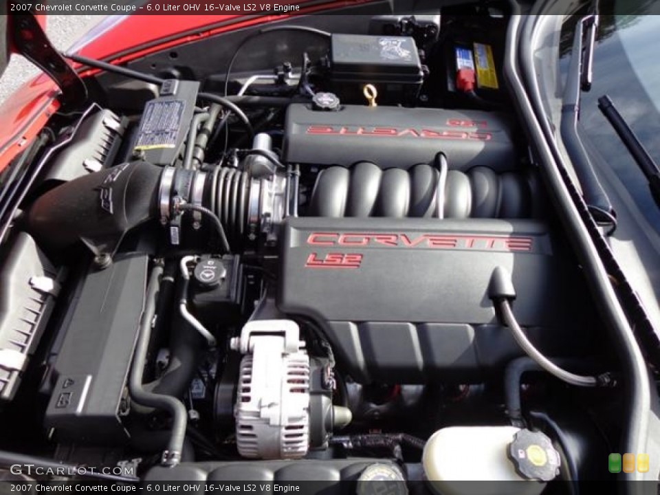 6.0 Liter OHV 16-Valve LS2 V8 Engine for the 2007 Chevrolet Corvette #111265544