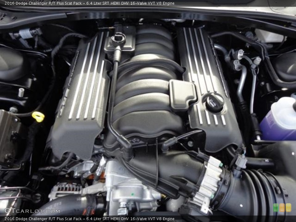 6.4 Liter SRT HEMI OHV 16-Valve VVT V8 2016 Dodge Challenger Engine