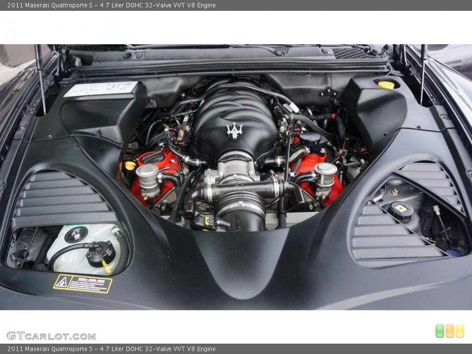 4.7 Liter DOHC 32-Valve VVT V8 2011 Maserati Quattroporte Engine