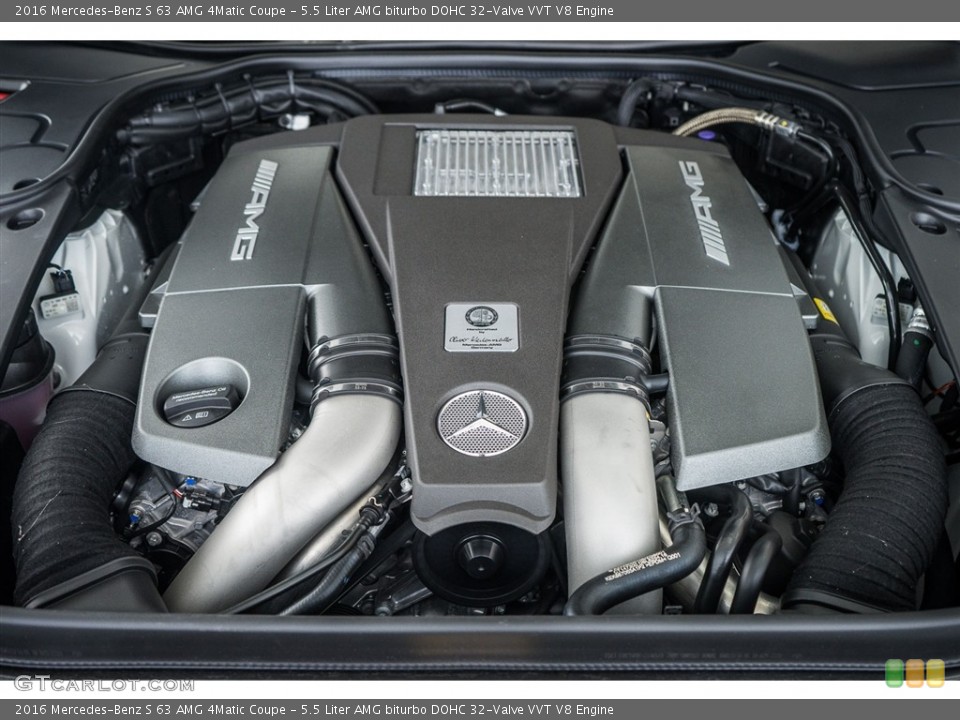 5.5 Liter AMG biturbo DOHC 32-Valve VVT V8 Engine for the 2016 Mercedes-Benz S #111319670