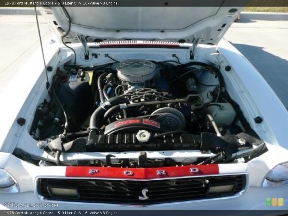 5.0 Liter OHV 16-Valve V8 1978 Ford Mustang II Engine