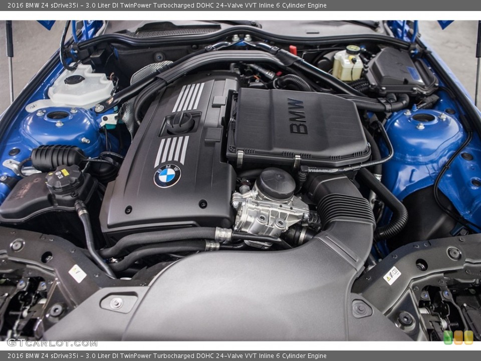 3.0 Liter DI TwinPower Turbocharged DOHC 24-Valve VVT Inline 6 Cylinder Engine for the 2016 BMW Z4 #111518180