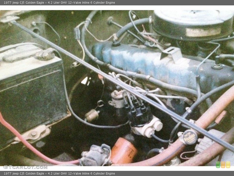 4.2 Liter OHV 12-Valve Inline 6 Cylinder Engine for the 1977 Jeep CJ5 #111710384