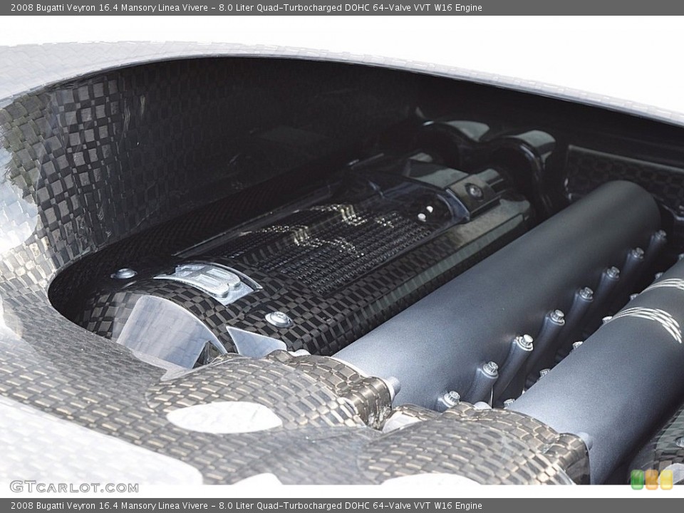 8.0 Liter Quad-Turbocharged DOHC 64-Valve VVT W16 Engine for the 2008 Bugatti Veyron #111819677