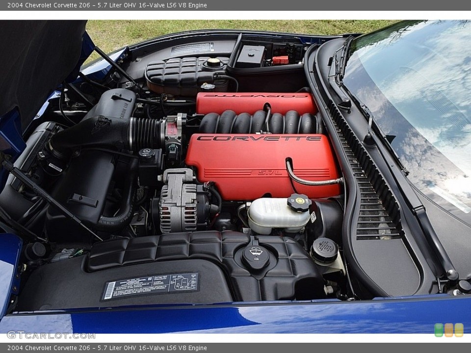 5.7 Liter OHV 16-Valve LS6 V8 2004 Chevrolet Corvette Engine