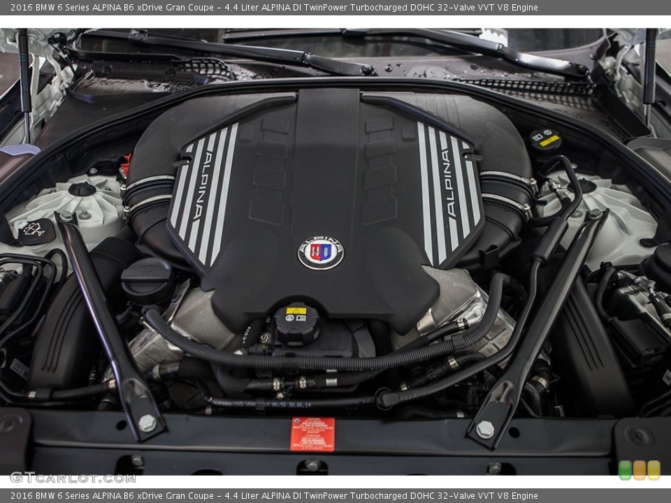 4.4 Liter ALPINA DI TwinPower Turbocharged DOHC 32-Valve VVT V8 Engine for the 2016 BMW 6 Series #111929760