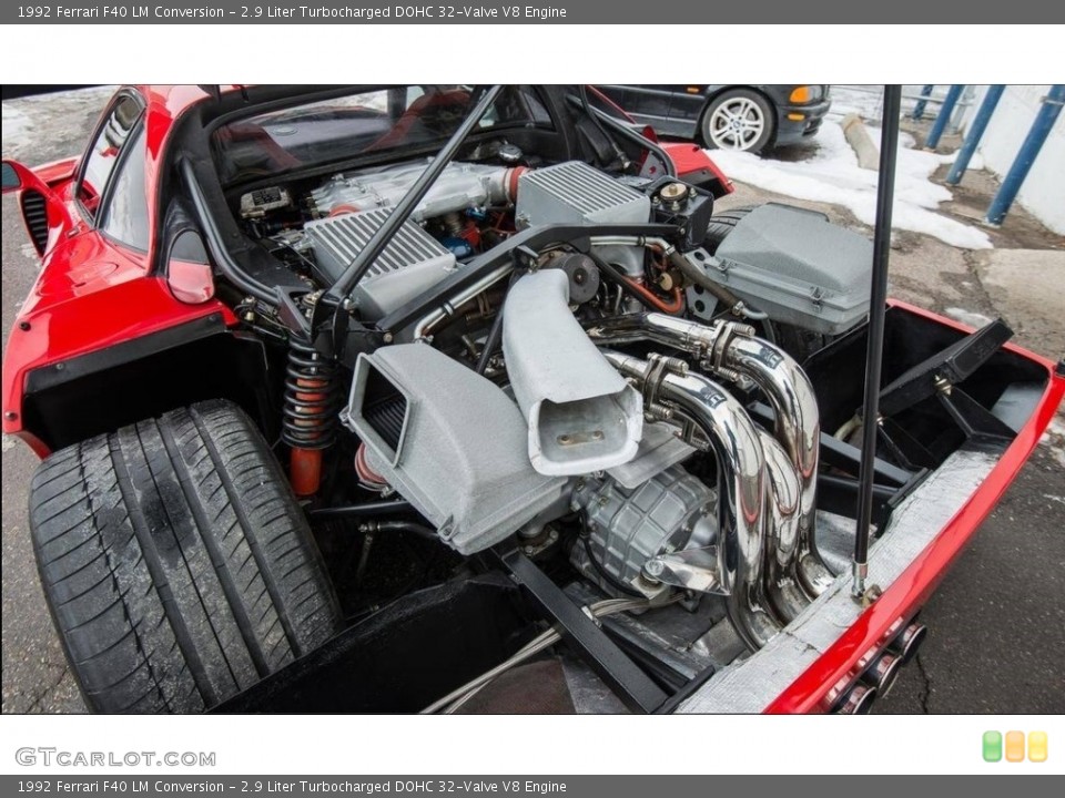 2.9 Liter Turbocharged DOHC 32-Valve V8 Engine for the 1992 Ferrari F40 #112078136