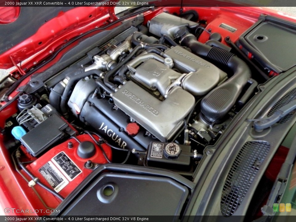 4.0 Liter Supercharged DOHC 32V V8 2000 Jaguar XK Engine
