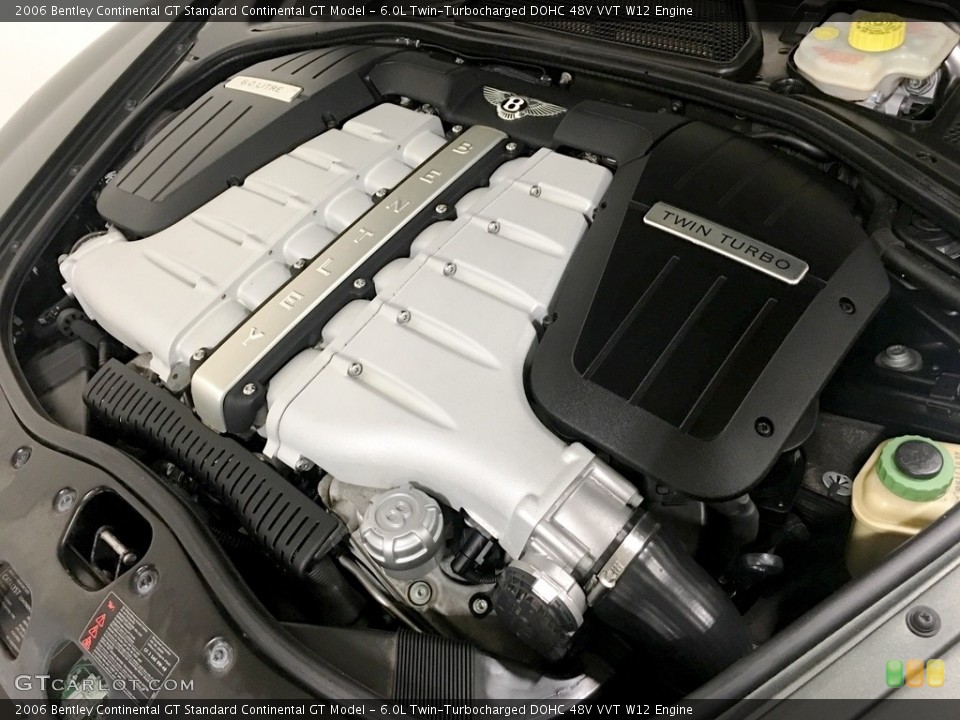 6.0L Twin-Turbocharged DOHC 48V VVT W12 Engine for the 2006 Bentley Continental GT #112233302