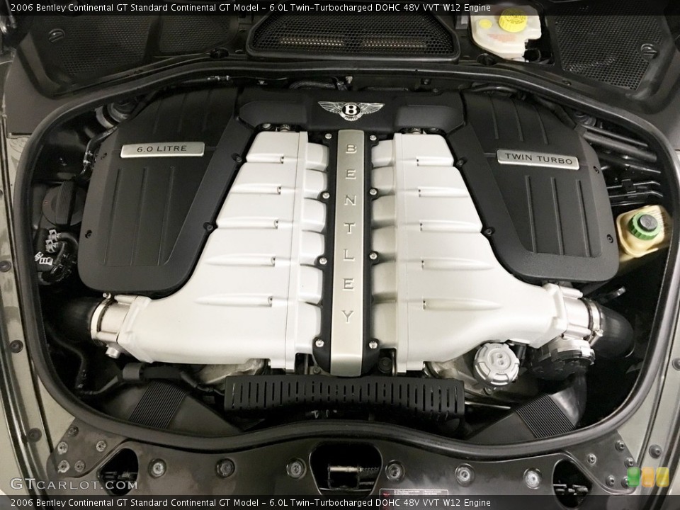 6.0L Twin-Turbocharged DOHC 48V VVT W12 Engine for the 2006 Bentley Continental GT #112233323
