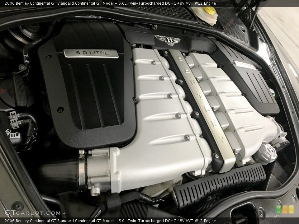6.0L Twin-Turbocharged DOHC 48V VVT W12 Engine for the 2006 Bentley Continental GT #112233347