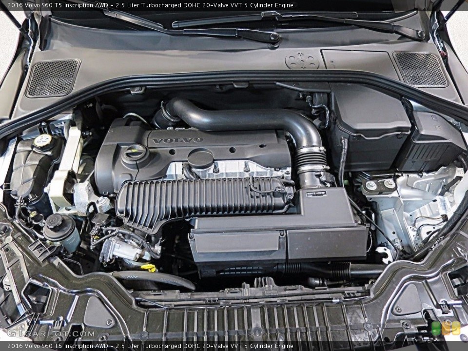 2.5 Liter Turbocharged DOHC 20-Valve VVT 5 Cylinder 2016 Volvo S60 Engine