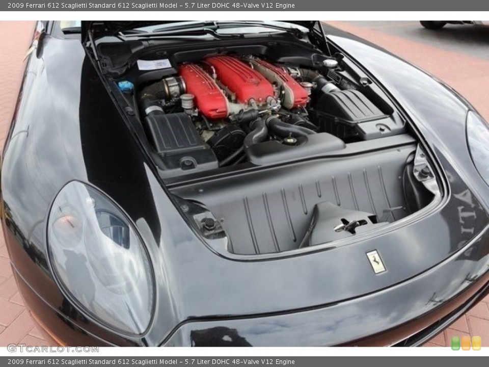 5.7 Liter DOHC 48-Valve V12 2009 Ferrari 612 Scaglietti Engine