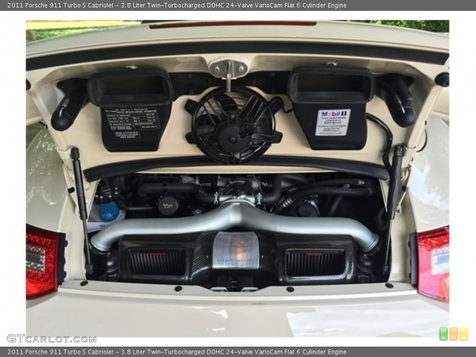 3.8 Liter Twin-Turbocharged DOHC 24-Valve VarioCam Flat 6 Cylinder Engine for the 2011 Porsche 911 #112535036