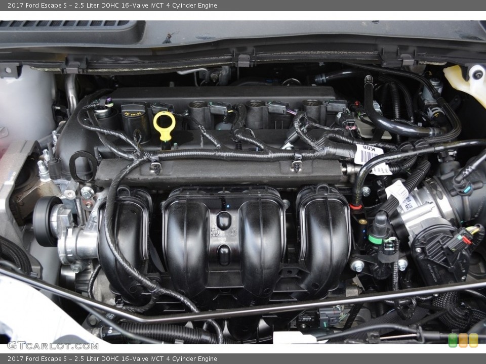 2.5 Liter DOHC 16-Valve iVCT 4 Cylinder 2017 Ford Escape Engine