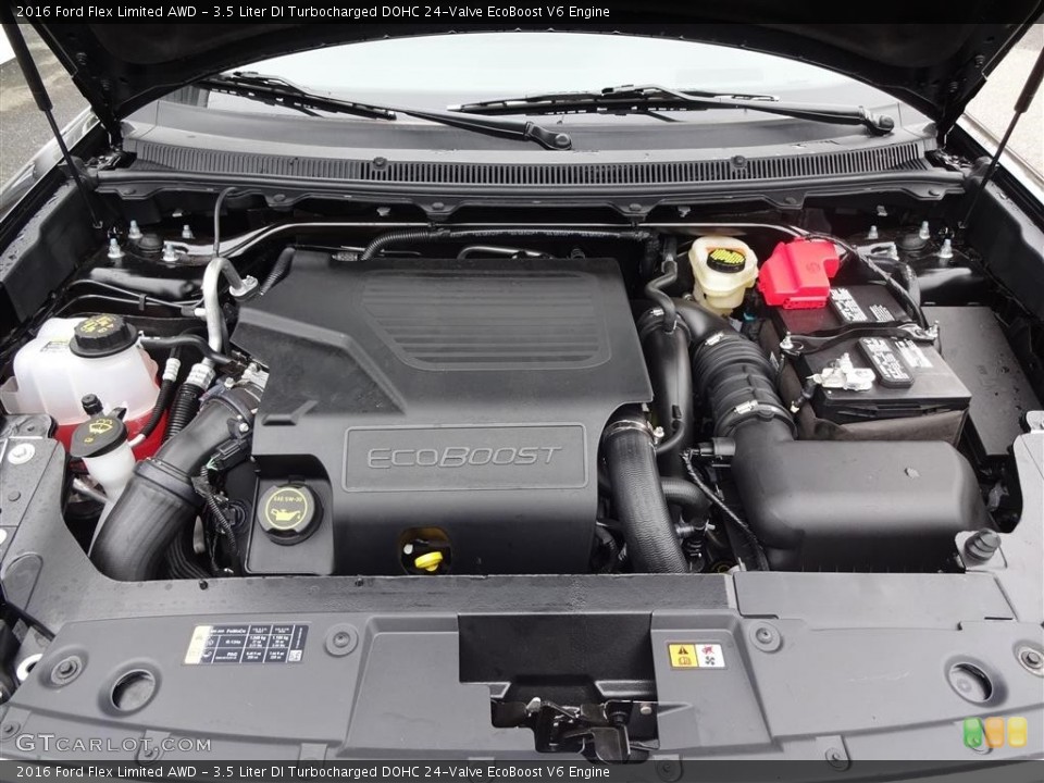 3.5 Liter DI Turbocharged DOHC 24-Valve EcoBoost V6 2016 Ford Flex Engine
