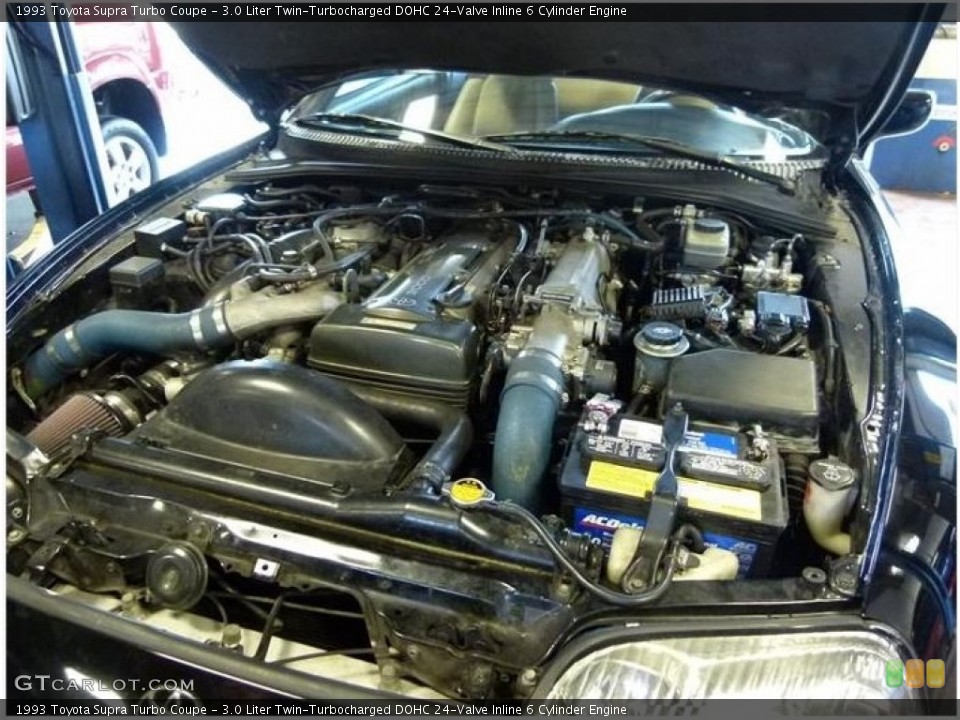 3.0 Liter Twin-Turbocharged DOHC 24-Valve Inline 6 Cylinder 1993 Toyota Supra Engine