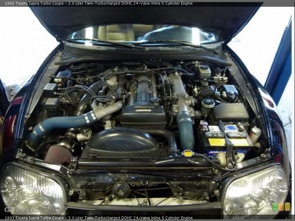 3.0 Liter Twin-Turbocharged DOHC 24-Valve Inline 6 Cylinder Engine for the 1993 Toyota Supra #112880104