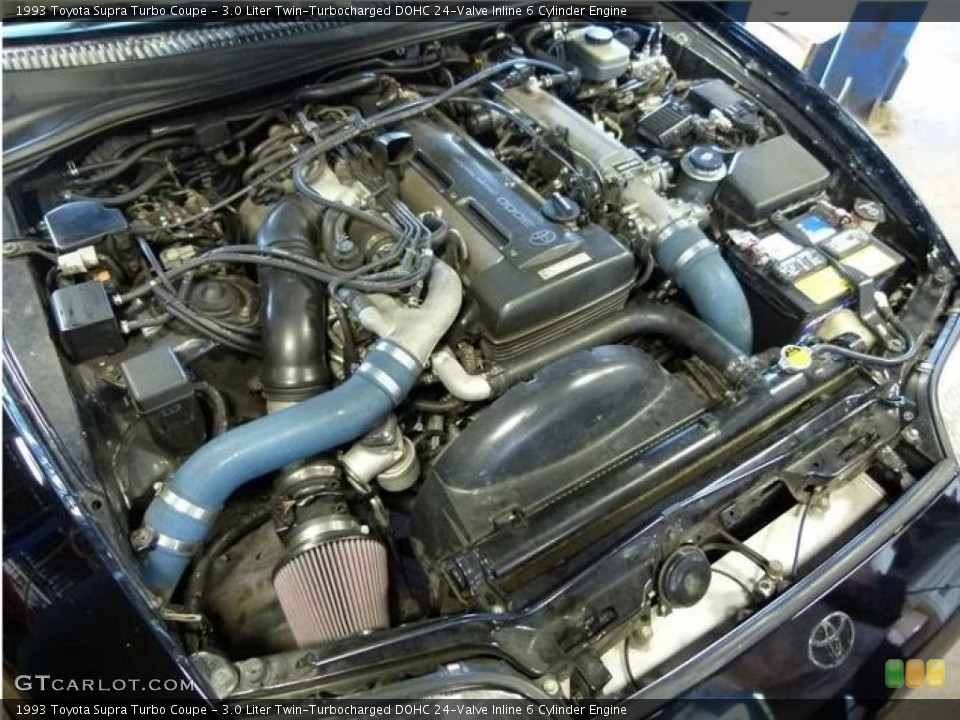 3.0 Liter Twin-Turbocharged DOHC 24-Valve Inline 6 Cylinder Engine for the 1993 Toyota Supra #112880145