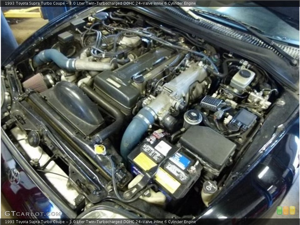 3.0 Liter Twin-Turbocharged DOHC 24-Valve Inline 6 Cylinder Engine for the 1993 Toyota Supra #112880250