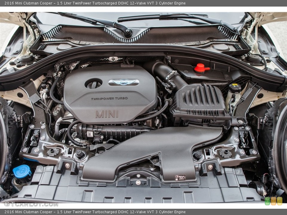 1.5 Liter TwinPower Turbocharged DOHC 12-Valve VVT 3 Cylinder 2016 Mini Clubman Engine