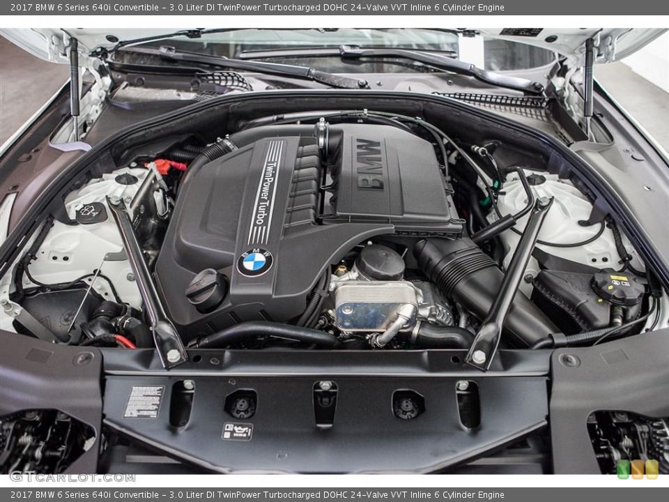 3.0 Liter DI TwinPower Turbocharged DOHC 24-Valve VVT Inline 6 Cylinder Engine for the 2017 BMW 6 Series #113043834
