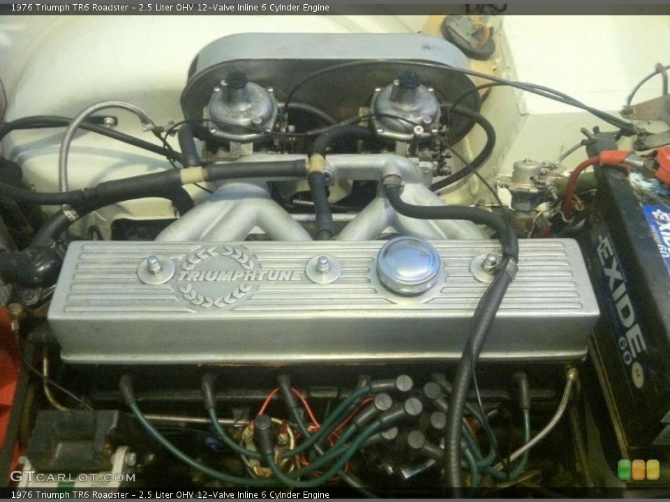 2.5 Liter OHV 12-Valve Inline 6 Cylnder 1976 Triumph TR6 Engine