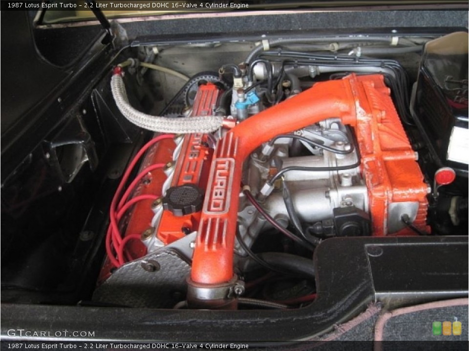 2.2 Liter Turbocharged DOHC 16-Valve 4 Cylinder 1987 Lotus Esprit Engine