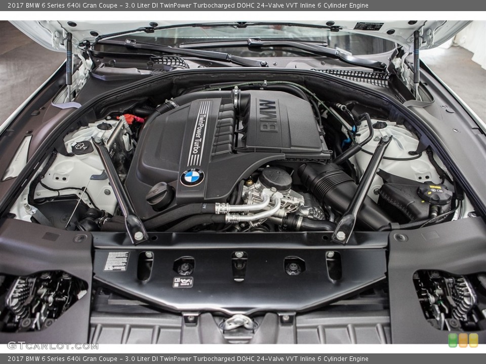 3.0 Liter DI TwinPower Turbocharged DOHC 24-Valve VVT Inline 6 Cylinder Engine for the 2017 BMW 6 Series #113765949