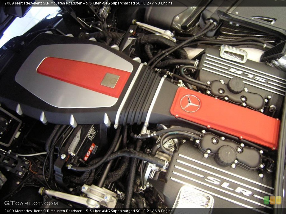 5.5 Liter AMG Supercharged SOHC 24V V8 Engine for the 2009 Mercedes-Benz SLR #11385287