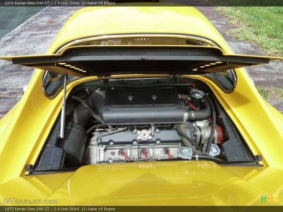 2.4 Liter DOHC 12-Valve V6 1972 Ferrari Dino Engine