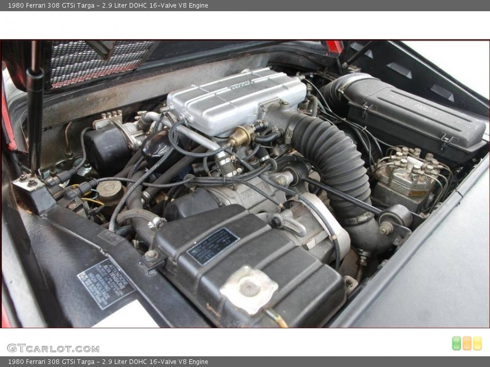 2.9 Liter DOHC 16-Valve V8 1980 Ferrari 308 GTSi Engine