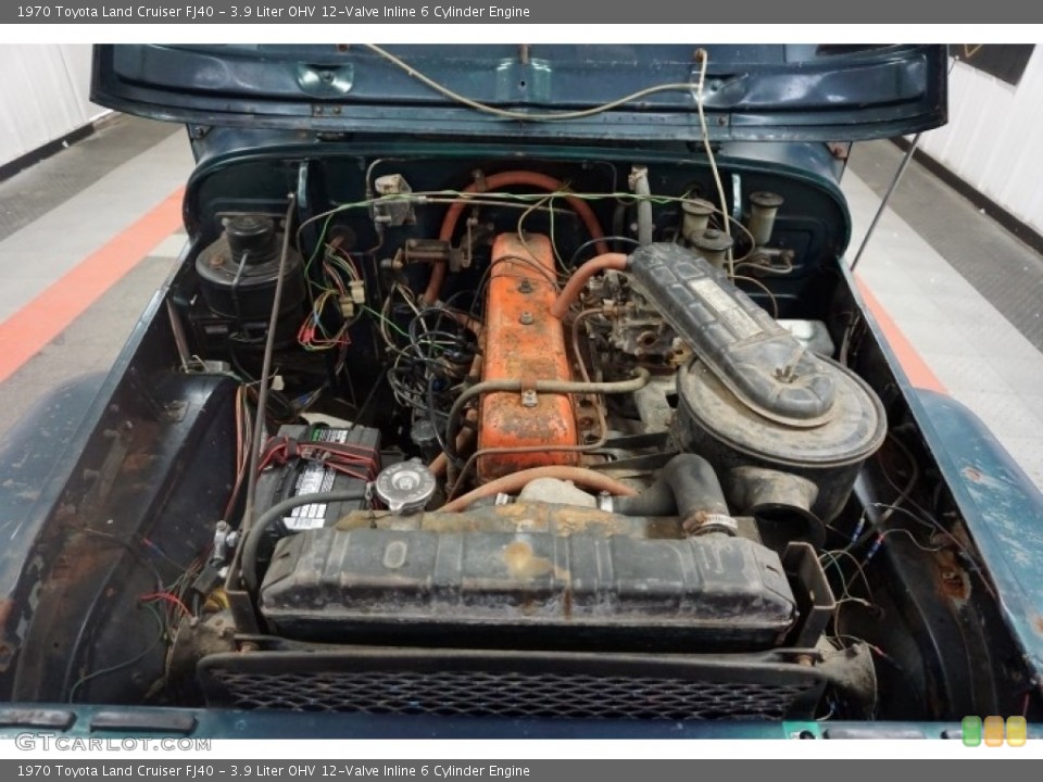 3.9 Liter OHV 12-Valve Inline 6 Cylinder 1970 Toyota Land Cruiser Engine