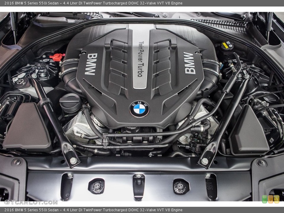 4.4 Liter DI TwinPower Turbocharged DOHC 32-Valve VVT V8 2016 BMW 5 Series Engine