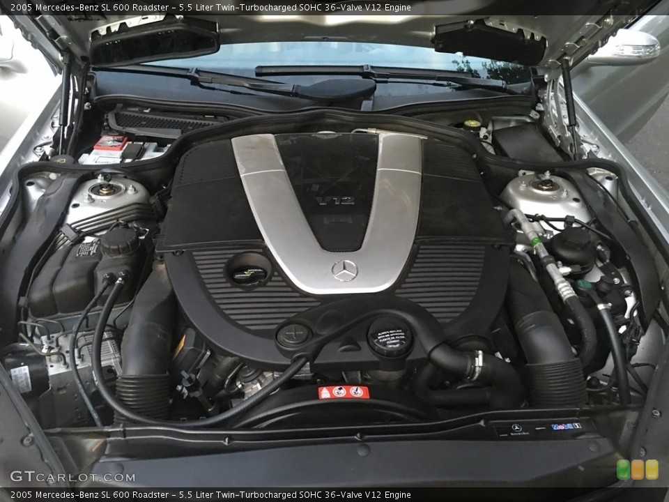 5.5 Liter Twin-Turbocharged SOHC 36-Valve V12 Engine for the 2005 Mercedes-Benz SL #114695614
