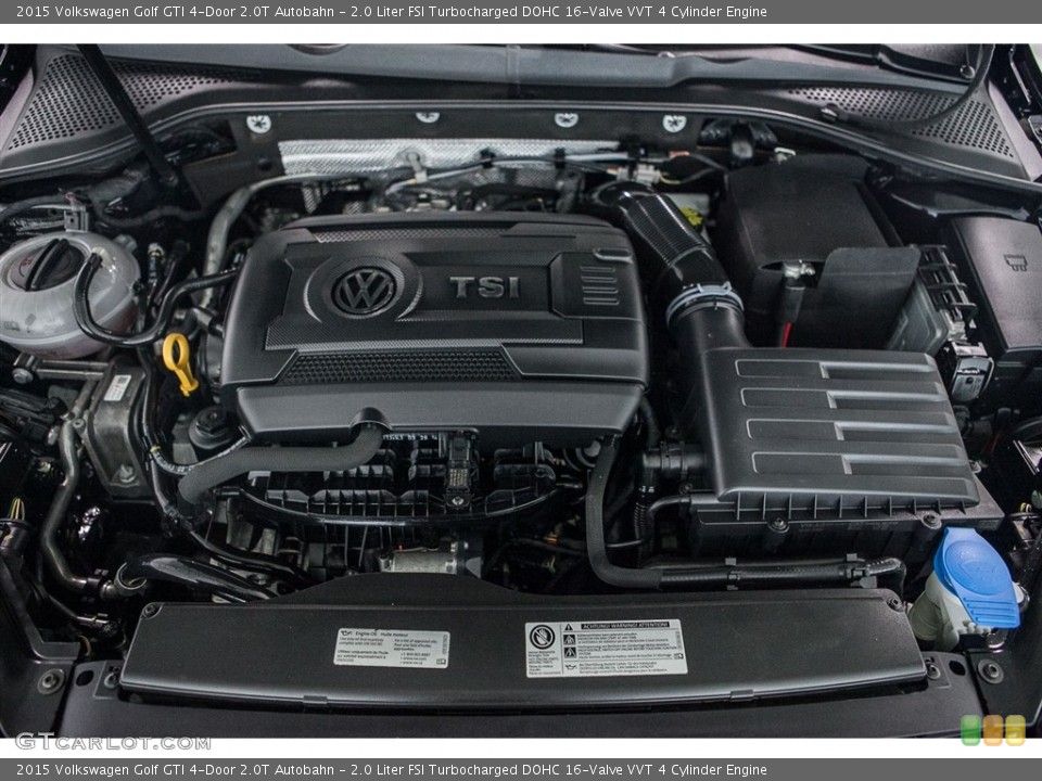 2.0 Liter FSI Turbocharged DOHC 16-Valve VVT 4 Cylinder 2015 Volkswagen Golf GTI Engine