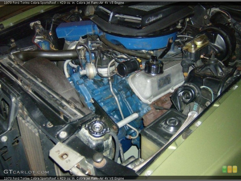 429 cu. in. Cobra Jet Ram-Air 4V V8 Engine for the 1970 Ford Torino #114739515