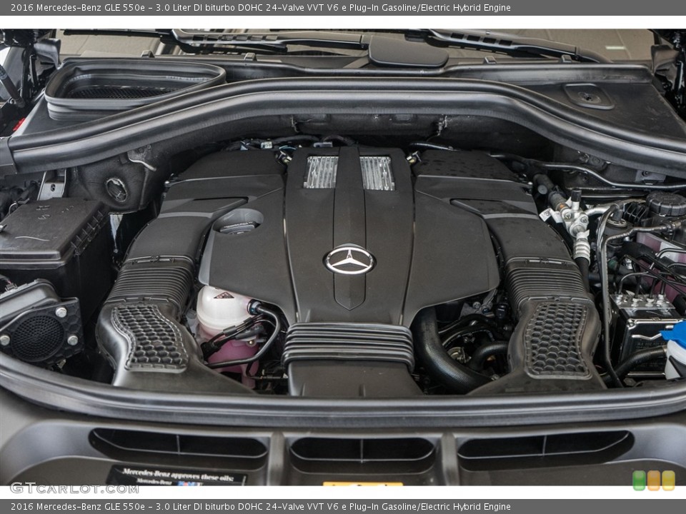 3.0 Liter DI biturbo DOHC 24-Valve VVT V6 e Plug-In Gasoline/Electric Hybrid 2016 Mercedes-Benz GLE Engine