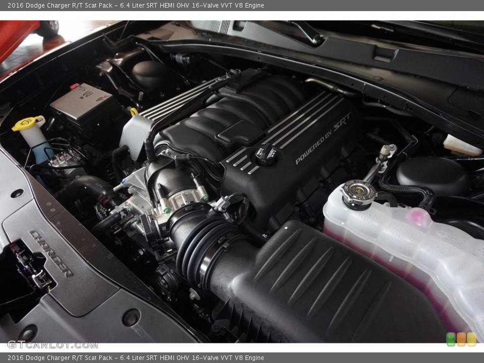 6.4 Liter SRT HEMI OHV 16-Valve VVT V8 2016 Dodge Charger Engine