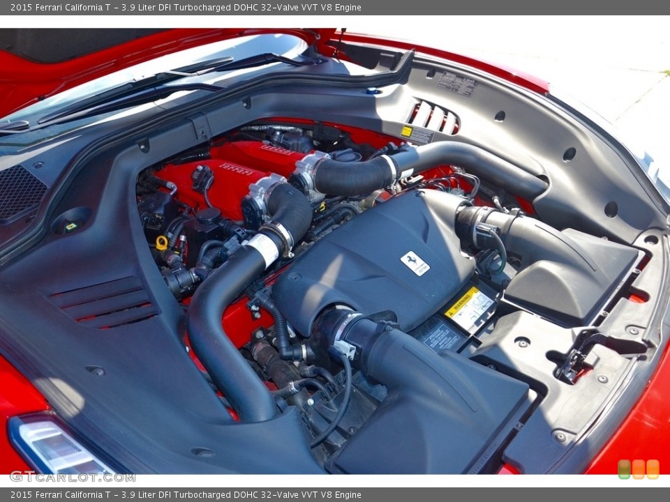 3.9 Liter DFI Turbocharged DOHC 32-Valve VVT V8 2015 Ferrari California Engine