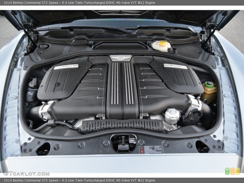 6.0 Liter Twin-Turbocharged DOHC 48-Valve VVT W12 2014 Bentley Continental GTC Engine