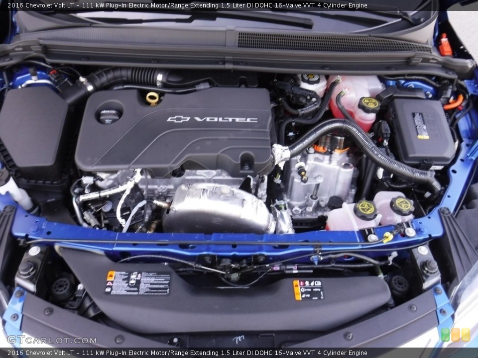 111 kW Plug-In Electric Motor/Range Extending 1.5 Liter DI DOHC 16-Valve VVT 4 Cylinder 2016 Chevrolet Volt Engine