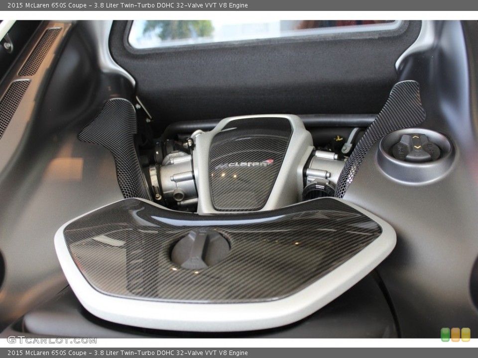 3.8 Liter Twin-Turbo DOHC 32-Valve VVT V8 2015 McLaren 650S Engine