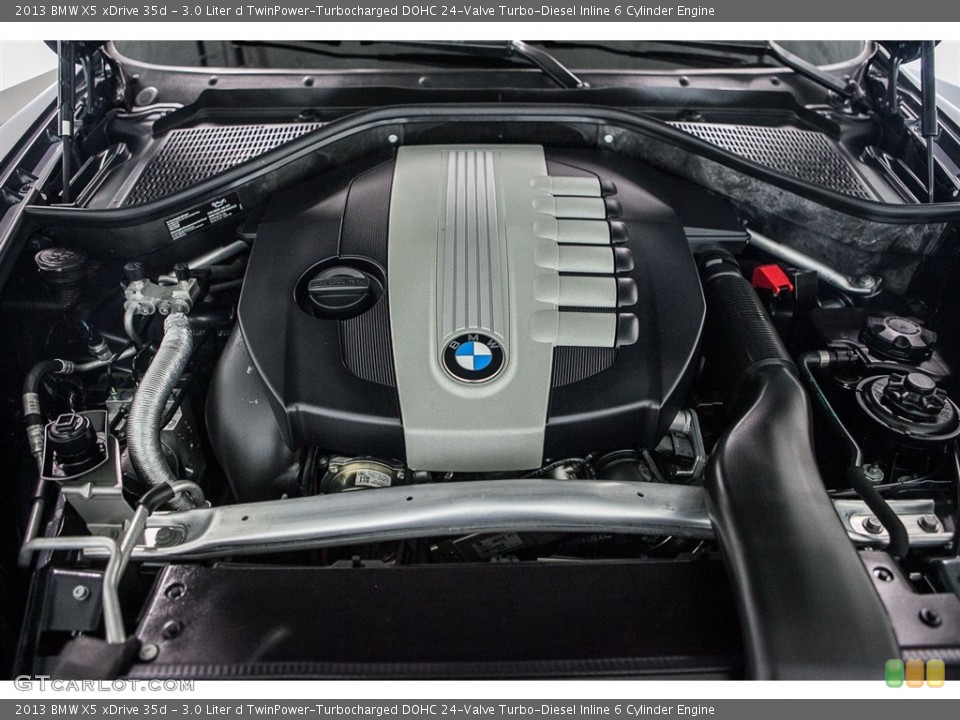 3.0 Liter d TwinPower-Turbocharged DOHC 24-Valve Turbo-Diesel Inline 6 Cylinder 2013 BMW X5 Engine