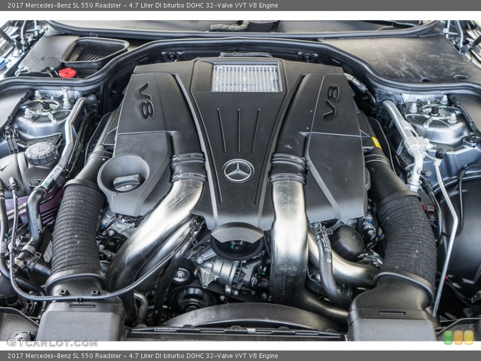 4.7 Liter DI biturbo DOHC 32-Valve VVT V8 Engine for the 2017 Mercedes-Benz SL #115552310