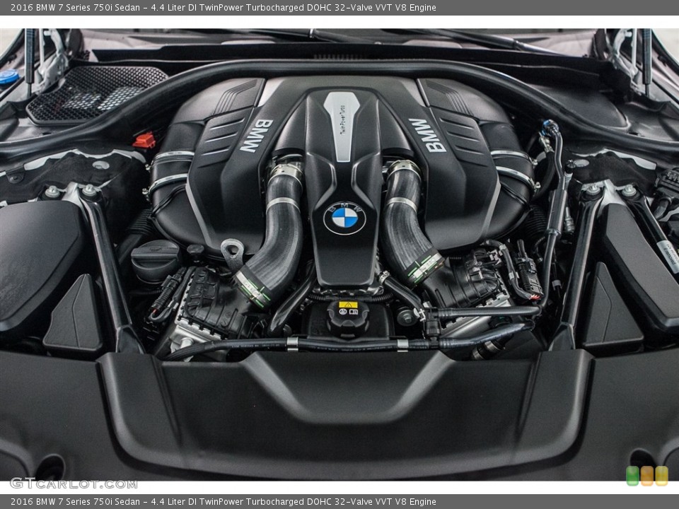 4.4 Liter DI TwinPower Turbocharged DOHC 32-Valve VVT V8 2016 BMW 7 Series Engine