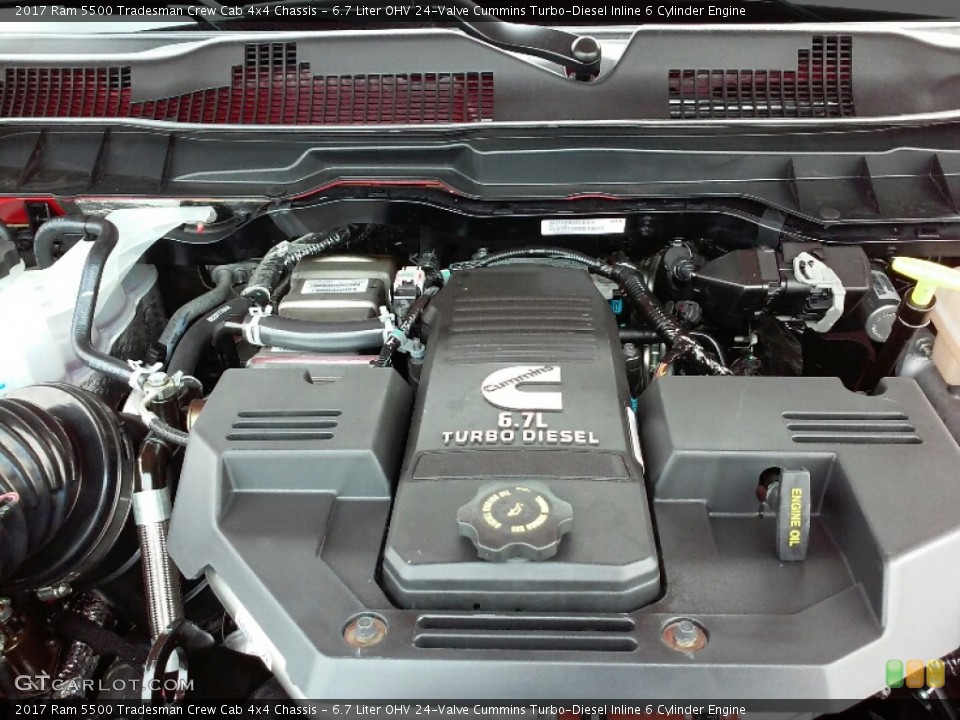 6.7 Liter OHV 24-Valve Cummins Turbo-Diesel Inline 6 Cylinder Engine for the 2017 Ram 5500 #115647878