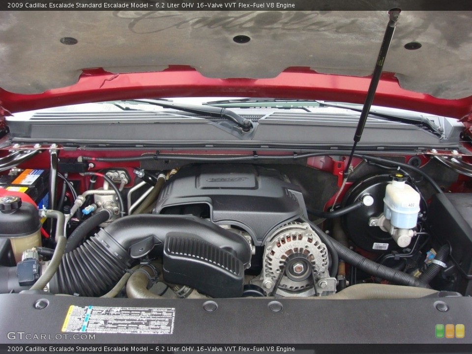 6.2 Liter OHV 16-Valve VVT Flex-Fuel V8 2009 Cadillac Escalade Engine