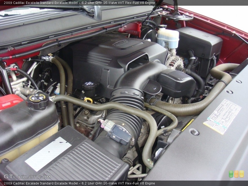 6.2 Liter OHV 16-Valve VVT Flex-Fuel V8 Engine for the 2009 Cadillac Escalade #115655249