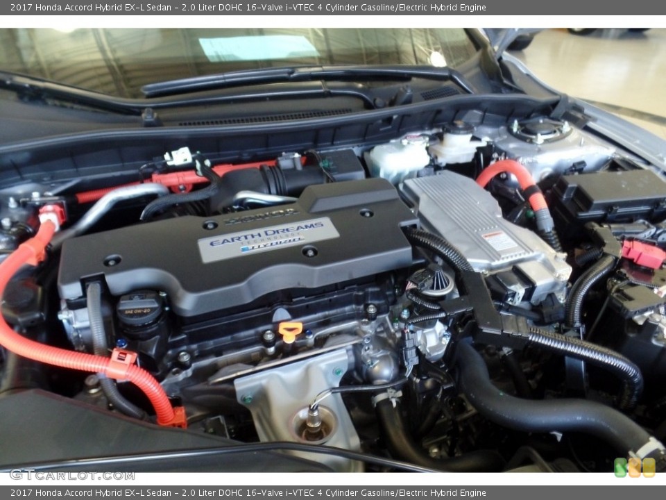 2.0 Liter DOHC 16-Valve i-VTEC 4 Cylinder Gasoline/Electric Hybrid 2017 Honda Accord Engine